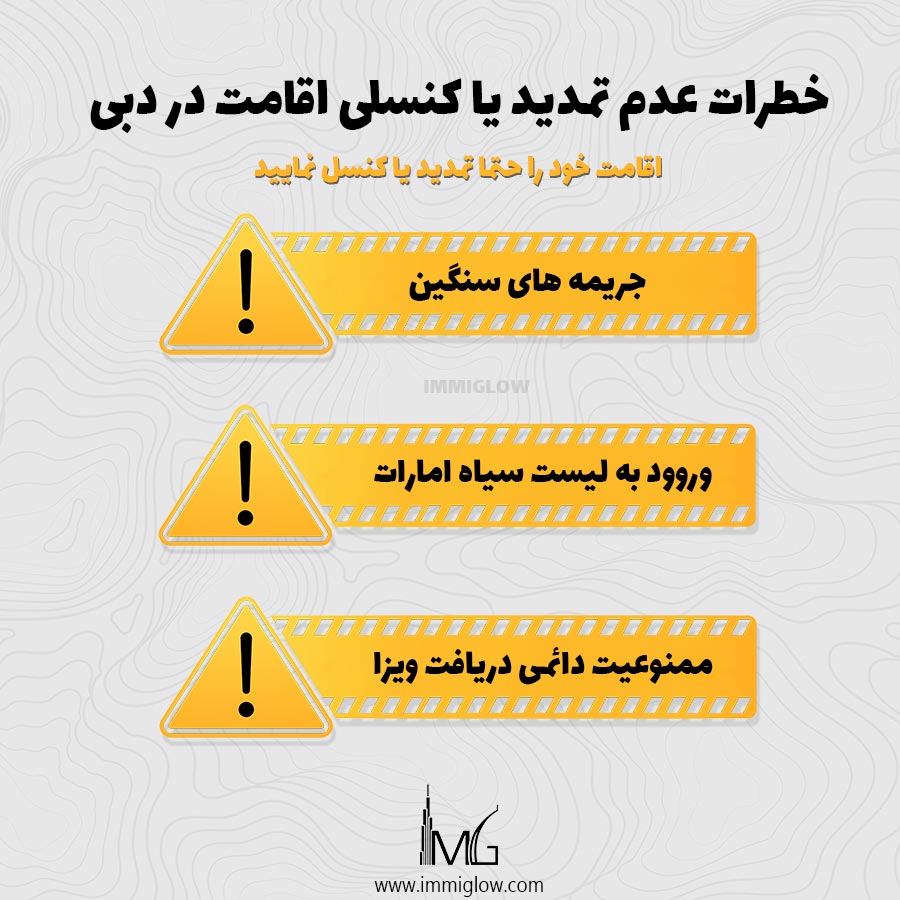 تمدید اقامت دبی